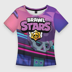 Женская футболка 3D Slim с принтом Brawl Stars ,  |  | brawl | bs | fails | leon | stars | supercell | tick | бой | босс | бравл | броубол | бс | герои | драка | звезд | осада | сейф | старс | цель
