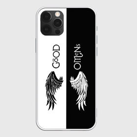 Чехол для iPhone 12 Pro Max с принтом GOOD OMENS , Силикон |  | evil | good | good omens | азирафель. | ангел кроули | благие намерения сериал | гуд оменс | демон | дэвид теннант | майкл шин