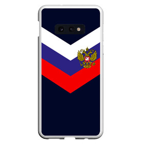 Чехол для Samsung S10E с принтом RUSSIA SPORT (РЕДАЧ) , Силикон | Область печати: задняя сторона чехла, без боковых панелей | Тематика изображения на принте: russia | герб рф | орёл | россия | рф