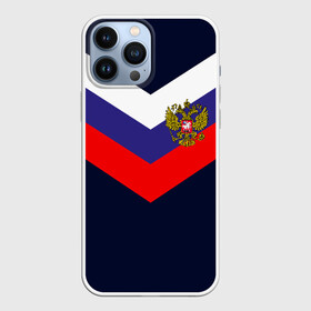 Чехол для iPhone 13 Pro Max с принтом RUSSIA SPORT (РЕДАЧ) ,  |  | Тематика изображения на принте: russia | герб рф | орёл | россия | рф