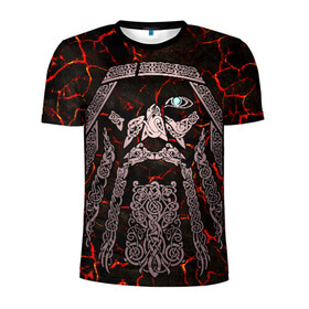 Мужская футболка 3D спортивная с принтом Odinn , 100% полиэстер с улучшенными характеристиками | приталенный силуэт, круглая горловина, широкие плечи, сужается к линии бедра | good | viking | vikings | бог | викинг | викинги | кельтское | один | плетение | скандинавы | славяне | язычник
