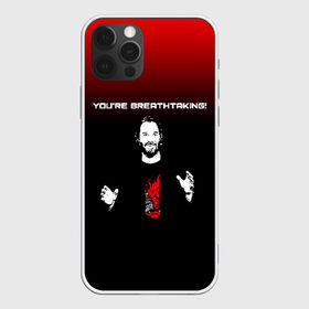 Чехол для iPhone 12 Pro Max с принтом Keanu Breathtaking , Силикон |  | Тематика изображения на принте: 2019 | cd project red | cyberpunk 2077 | keanu | keanu breathtaking | keanu reeves | night city | samurai | sci fi | v | ви | киану ривз | киберпанк 2077 | логотип | самураи | фантастика