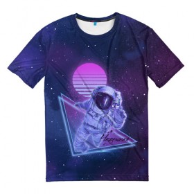 Мужская футболка 3D с принтом Неземная , 100% полиэфир | прямой крой, круглый вырез горловины, длина до линии бедер | Тематика изображения на принте: космос | макс барских | моялюбовь | неземная | певец