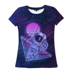 Женская футболка 3D с принтом Неземная , 100% полиэфир ( синтетическое хлопкоподобное полотно) | прямой крой, круглый вырез горловины, длина до линии бедер | космос | макс барских | моялюбовь | неземная | певец