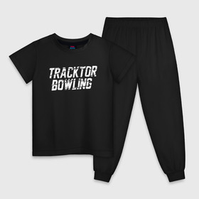 Детская пижама хлопок с принтом Tracktor Bowling , 100% хлопок |  брюки и футболка прямого кроя, без карманов, на брюках мягкая резинка на поясе и по низу штанин
 | Тематика изображения на принте: louna | tracktor bowling | альтернативный | вит | група | группа | лоуна | лу | луна | лусинэ геворкян | метал | нюметал | панк | панкрок | пилот | рок | ру | серж | трактор боулинг