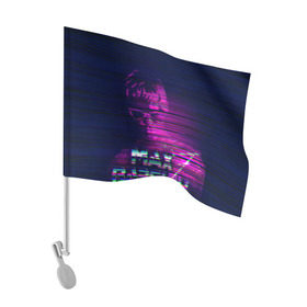 Флаг для автомобиля с принтом Max Barskih , 100% полиэстер | Размер: 30*21 см | max barskih | макс барских | моялюбовь | неземная | певец