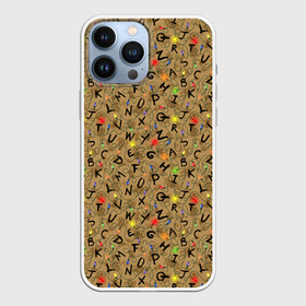 Чехол для iPhone 13 Pro Max с принтом STRANGER THINGS PATTERN ,  |  | stranger 2 | stranger 3 | stranger things 3 | things 2 | things 3 | очень странные дела | очень странные дела 3. | очень странный дело