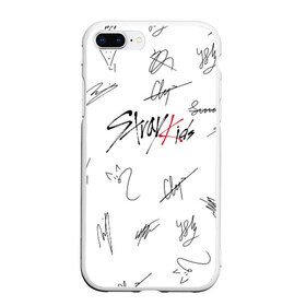 Чехол для iPhone 7Plus/8 Plus матовый с принтом STRAY KIDS АВТОГРАФЫ , Силикон | Область печати: задняя сторона чехла, без боковых панелей | бан чан | ли ноу | стрей кидс | стрэй кидс. | сынмин | уджин | феликс | хан | хёнджин | чанбин