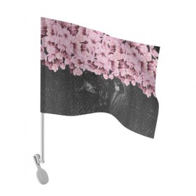 Флаг для автомобиля с принтом One Spring Night , 100% полиэстер | Размер: 30*21 см | Тематика изображения на принте: весеняяночь | героисериалов | дорама | кимчжунхан | корейский | корейскийсериал | сериал | ханджимин