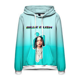 Мужская толстовка 3D с принтом Billie Eilish , 100% полиэстер | двухслойный капюшон со шнурком для регулировки, мягкие манжеты на рукавах и по низу толстовки, спереди карман-кенгуру с мягким внутренним слоем. | ayelish | bad guy | bellyache | bilie eilish | bilie elish | billie | billie eilish | eilish | electronic | elish | music | билли айлиш | эйлиш | элиш