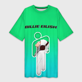 Платье-футболка 3D с принтом Billie Eilish ,  |  | ayelish | bad guy | bellyache | bilie eilish | bilie elish | billie | billie eilish | eilish | electronic | elish | music | билли айлиш | эйлиш | элиш