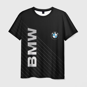 Мужская футболка 3D с принтом BMW , 100% полиэфир | прямой крой, круглый вырез горловины, длина до линии бедер | bmw | абстракция | авто | автомобиль | лого | логотип | машина | скорость