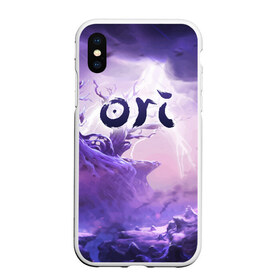 Чехол для iPhone XS Max матовый с принтом ORI , Силикон | Область печати: задняя сторона чехла, без боковых панелей | blind | forest | game | games | gumo | kuro | naru | nibel | ori | owl | will | wisps | воля | гумо | игра | игры | куро | лес | нару | нибель | огней | ори | платформер | слепой | совенок