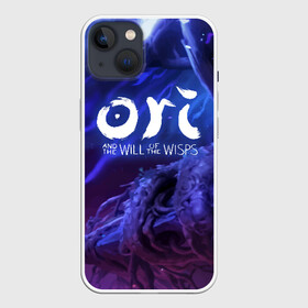 Чехол для iPhone 13 с принтом Ori and the Will of the Wisps ,  |  | blind | forest | game | games | gumo | kuro | naru | nibel | ori | owl | will | wisps | воля | гумо | игра | игры | куро | лес | нару | нибель | огней | ори | платформер | слепой | совенок