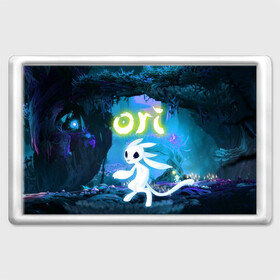 Магнит 45*70 с принтом ORI , Пластик | Размер: 78*52 мм; Размер печати: 70*45 | blind forest | ori and the blind | ori forest | ори.