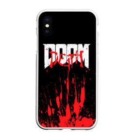 Чехол для iPhone XS Max матовый с принтом DOOM Bloody , Силикон | Область печати: задняя сторона чехла, без боковых панелей | Тематика изображения на принте: 2019 | bethesda | demon | doom | eternal | ethernal | game | games | logo | monster | runes | демон | дум | дуум | етернал | игра | игры | какодемон | кровь | лого | логотип | монстр | монстры | руны | символ | этернал