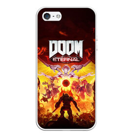 Чехол для iPhone 5/5S матовый с принтом DOOM Eternal , Силикон | Область печати: задняя сторона чехла, без боковых панелей | 2019 | bethesda | demon | doom | eternal | ethernal | game | games | logo | monster | runes | демон | дум | дуум | етернал | игра | игры | какодемон | кровь | лого | логотип | монстр | монстры | руны | символ | этернал