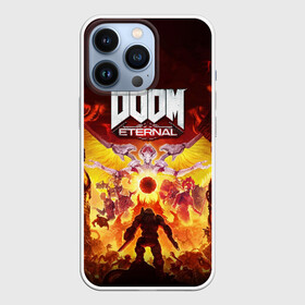 Чехол для iPhone 13 Pro с принтом DOOM Eternal ,  |  | 2019 | bethesda | demon | doom | eternal | ethernal | game | games | logo | monster | runes | демон | дум | дуум | етернал | игра | игры | какодемон | кровь | лого | логотип | монстр | монстры | руны | символ | этернал