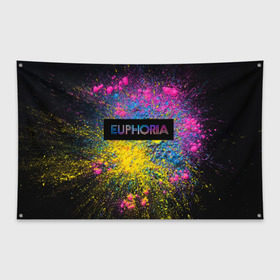 Флаг-баннер с принтом сериал Euphoria , 100% полиэстер | размер 67 х 109 см, плотность ткани — 95 г/м2; по краям флага есть четыре люверса для крепления | zendaya | зендея | ру беннетт | сериал euphoria | эйфория