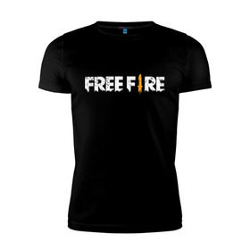 Мужская футболка премиум с принтом Garena Free Fire , 92% хлопок, 8% лайкра | приталенный силуэт, круглый вырез ворота, длина до линии бедра, короткий рукав | battlegrounds | fire | free | garena | гарена | фаер | фри