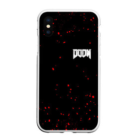 Чехол для iPhone XS Max матовый с принтом DOOM , Силикон | Область печати: задняя сторона чехла, без боковых панелей | 2019 | bethesda | demon | doom | eternal | ethernal | game | games | logo | monster | runes | wood | демон | дум | дуум | етернал | игра | игры | какодемон | лого | логотип | монстр | монстры | руны | символ | этернал