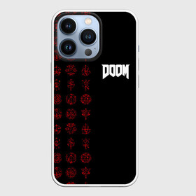 Чехол для iPhone 13 Pro с принтом DOOM   Руны ,  |  | 2019 | bethesda | demon | doom | eternal | ethernal | game | games | logo | monster | runes | демон | дум | дуум | етернал | игра | игры | какодемон | кровь | лого | логотип | монстр | монстры | руны | символ | этернал