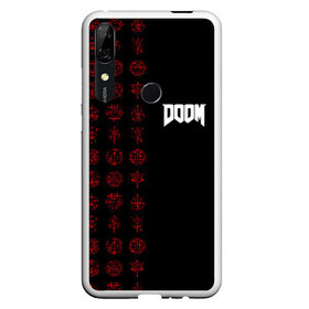 Чехол для Honor P Smart Z с принтом DOOM - Руны , Силикон | Область печати: задняя сторона чехла, без боковых панелей | 2019 | bethesda | demon | doom | eternal | ethernal | game | games | logo | monster | runes | демон | дум | дуум | етернал | игра | игры | какодемон | кровь | лого | логотип | монстр | монстры | руны | символ | этернал