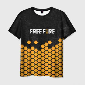 Мужская футболка 3D с принтом GARENA FREE FIRE , 100% полиэфир | прямой крой, круглый вырез горловины, длина до линии бедер | Тематика изображения на принте: free fire | garena free fire | гарена 3 | гарена фри | гарена фри фаер | гарено. | игра garena