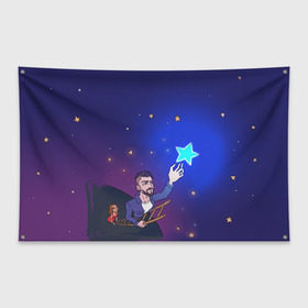 Флаг-баннер с принтом JONY Звезда , 100% полиэстер | размер 67 х 109 см, плотность ткани — 95 г/м2; по краям флага есть четыре люверса для крепления | jony | звезда | лали | певец | тыменяпленила | янея