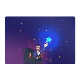Магнитный плакат 3Х2 с принтом JONY Звезда , Полимерный материал с магнитным слоем | 6 деталей размером 9*9 см | jony | звезда | лали | певец | тыменяпленила | янея