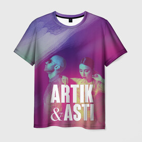 Мужская футболка 3D с принтом Asti & Artik , 100% полиэфир | прямой крой, круглый вырез горловины, длина до линии бедер | 7 | astiartik | грустныйдэнс | невероятно | неделимы | подгипнозом