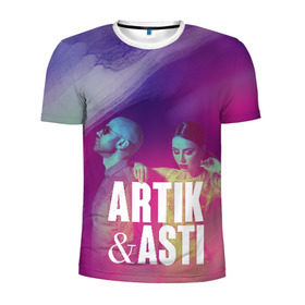 Мужская футболка 3D спортивная с принтом Asti & Artik , 100% полиэстер с улучшенными характеристиками | приталенный силуэт, круглая горловина, широкие плечи, сужается к линии бедра | 7 | astiartik | грустныйдэнс | невероятно | неделимы | подгипнозом