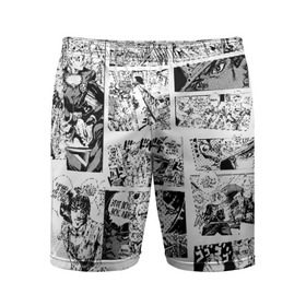 Мужские шорты спортивные с принтом JoJo no Kimyou na Bouken ,  |  | bizarre adventure | jojo | аниме | джоджо | золотойветер | манго