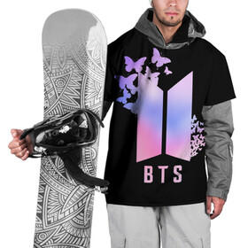 Накидка на куртку 3D с принтом BTS , 100% полиэстер |  | bangtan boys | beyond the scene | bts | k pop | kpop | love yourself | бтс | к поп