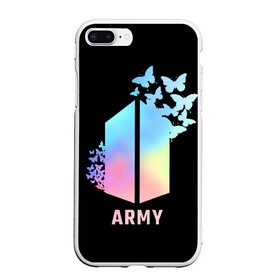 Чехол для iPhone 7Plus/8 Plus матовый с принтом BTS ARMY , Силикон | Область печати: задняя сторона чехла, без боковых панелей | army | bangtan boys | beyond the scene | bts | k pop | kpop | love yourself | бтс | к поп