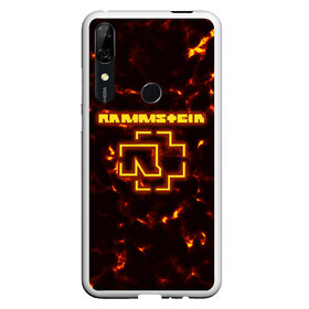 Чехол для Honor P Smart Z с принтом Rammstein Feuer , Силикон | Область печати: задняя сторона чехла, без боковых панелей | Тематика изображения на принте: amerika | art | du hast | germany | logo | mutter | rammstein | rock | till lindemann | арт | германия | группа | логотип | музыка | немецкая группа | немцы | песня | раммштайн | рамштайн | рок