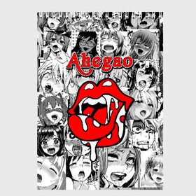 Скетчбук с принтом Ahegao , 100% бумага
 | 48 листов, плотность листов — 100 г/м2, плотность картонной обложки — 250 г/м2. Листы скреплены сверху удобной пружинной спиралью | ahegao | black   white | cartoon | collage | comic | emotion | faces | girls | inscription | japanese | lips | manga | mouth | open | red | аниме | губы | девушки | коллаж | комикс | красные | лица | мультфильм | надпись | откр