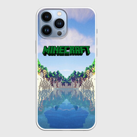 Чехол для iPhone 13 Pro Max с принтом MINECRAFT ,  |  | Тематика изображения на принте: craft | creeper | dungeon | dungeons | earth | game | logo | mine | minecraft | mobile | online | дунгеонс | земля | зомбиы | игра | крипер | лого | майкрафт | майнкрафт | мобайл | онлайн | подземелье | подземелья