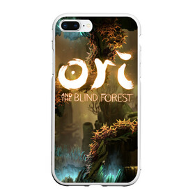 Чехол для iPhone 7Plus/8 Plus матовый с принтом Ori and the Blind Forest , Силикон | Область печати: задняя сторона чехла, без боковых панелей | blind forest | ori | sein | белка | гумо | кошка | куро | лиса | нару | непроглядный лес | ори | платформер | птенец | сейн | сова