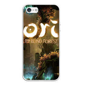 Чехол для iPhone 5/5S матовый с принтом Ori and the Blind Forest , Силикон | Область печати: задняя сторона чехла, без боковых панелей | blind forest | ori | sein | белка | гумо | кошка | куро | лиса | нару | непроглядный лес | ори | платформер | птенец | сейн | сова