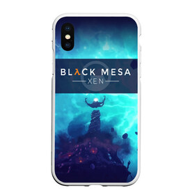 Чехол для iPhone XS Max матовый с принтом HALF-LIFE - Black Mesa XEN , Силикон | Область печати: задняя сторона чехла, без боковых панелей | Тематика изображения на принте: black | counter | csgo | freeman | gordon | half | half life | halflife | lambda | life | logo | mesa | portal | strike | xen | гордон | контр | лайф | лого | портал | символ | страйк | фримен | халф | халф лайф | халфлайф