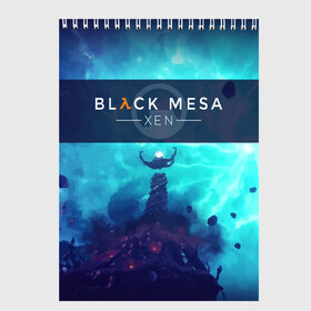 Скетчбук с принтом HALF-LIFE - Black Mesa XEN , 100% бумага
 | 48 листов, плотность листов — 100 г/м2, плотность картонной обложки — 250 г/м2. Листы скреплены сверху удобной пружинной спиралью | black | counter | csgo | freeman | gordon | half | half life | halflife | lambda | life | logo | mesa | portal | strike | xen | гордон | контр | лайф | лого | портал | символ | страйк | фримен | халф | халф лайф | халфлайф