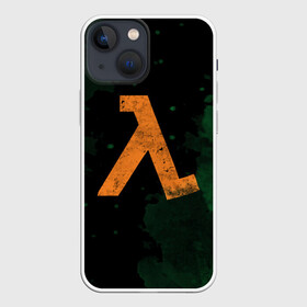 Чехол для iPhone 13 mini с принтом HALF LIFE   Lambda ,  |  | Тематика изображения на принте: black | counter | csgo | freeman | gordon | half | half life | halflife | lambda | life | logo | mesa | portal | strike | xen | гордон | контр | лайф | лого | портал | символ | страйк | фримен | халф | халф лайф | халфлайф