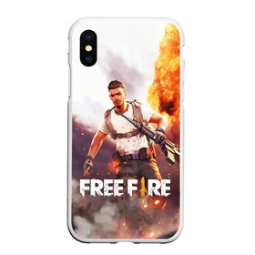 Чехол для iPhone XS Max матовый с принтом FREE FIRE , Силикон | Область печати: задняя сторона чехла, без боковых панелей | battle | battlegrounds | fire | free | game | games | garena | logo | mobile | royale | батлграунд | битва | гарена | гарено | игра | игры | королевская | лого | логотип | мобайл | онлайн | символ | фаер | фаир | фри