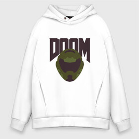 Мужское худи Oversize хлопок с принтом DOOM , френч-терри — 70% хлопок, 30% полиэстер. Мягкий теплый начес внутри —100% хлопок | боковые карманы, эластичные манжеты и нижняя кромка, капюшон на магнитной кнопке | doom | doom eternal | game | minimalism | игры | минимализм