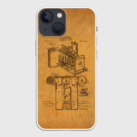Чехол для iPhone 13 mini с принтом Photographic Camera Patent ,  |  | patent | идея | история | камера | патент | разработка | фотик | фотоаппарат | фотограф | чертеж | чертежи