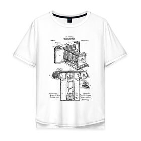 Мужская футболка хлопок Oversize с принтом Photographic Camera Patent , 100% хлопок | свободный крой, круглый ворот, “спинка” длиннее передней части | Тематика изображения на принте: patent | идея | история | камера | патент | разработка | фотик | фотоаппарат | фотограф | чертеж | чертежи