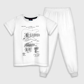 Детская пижама хлопок с принтом Patent C. L. Fender , 100% хлопок |  брюки и футболка прямого кроя, без карманов, на брюках мягкая резинка на поясе и по низу штанин
 | patent | гитара | идея | история | музыка | патент | разработка | рок | чертеж | чертежи
