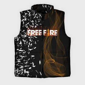 Мужской жилет утепленный 3D с принтом FREE FIRE ,  |  | free fire | free fire pc | game | garena | mobile game | royale | trsffb | битва онлайн | гарена | игра | огонь | свободный огонь | фри фаер