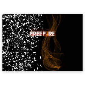 Поздравительная открытка с принтом FREE FIRE , 100% бумага | плотность бумаги 280 г/м2, матовая, на обратной стороне линовка и место для марки
 | Тематика изображения на принте: free fire | free fire pc | game | garena | mobile game | royale | trsffb | битва онлайн | гарена | игра | огонь | свободный огонь | фри фаер